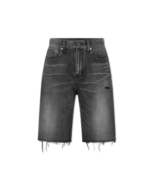 Raw Edge Denim Bermuda Short