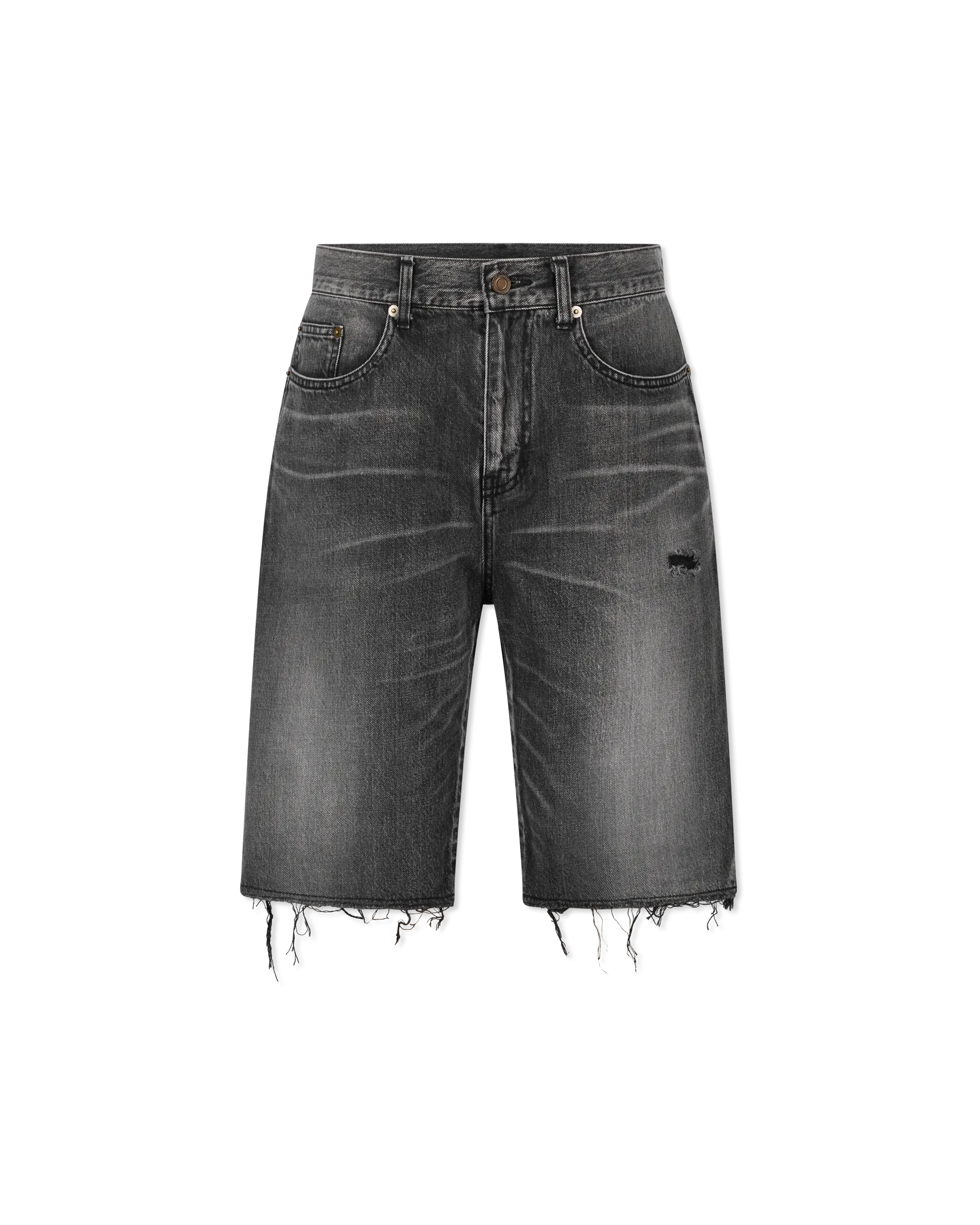 Raw Edge Denim Bermuda Short