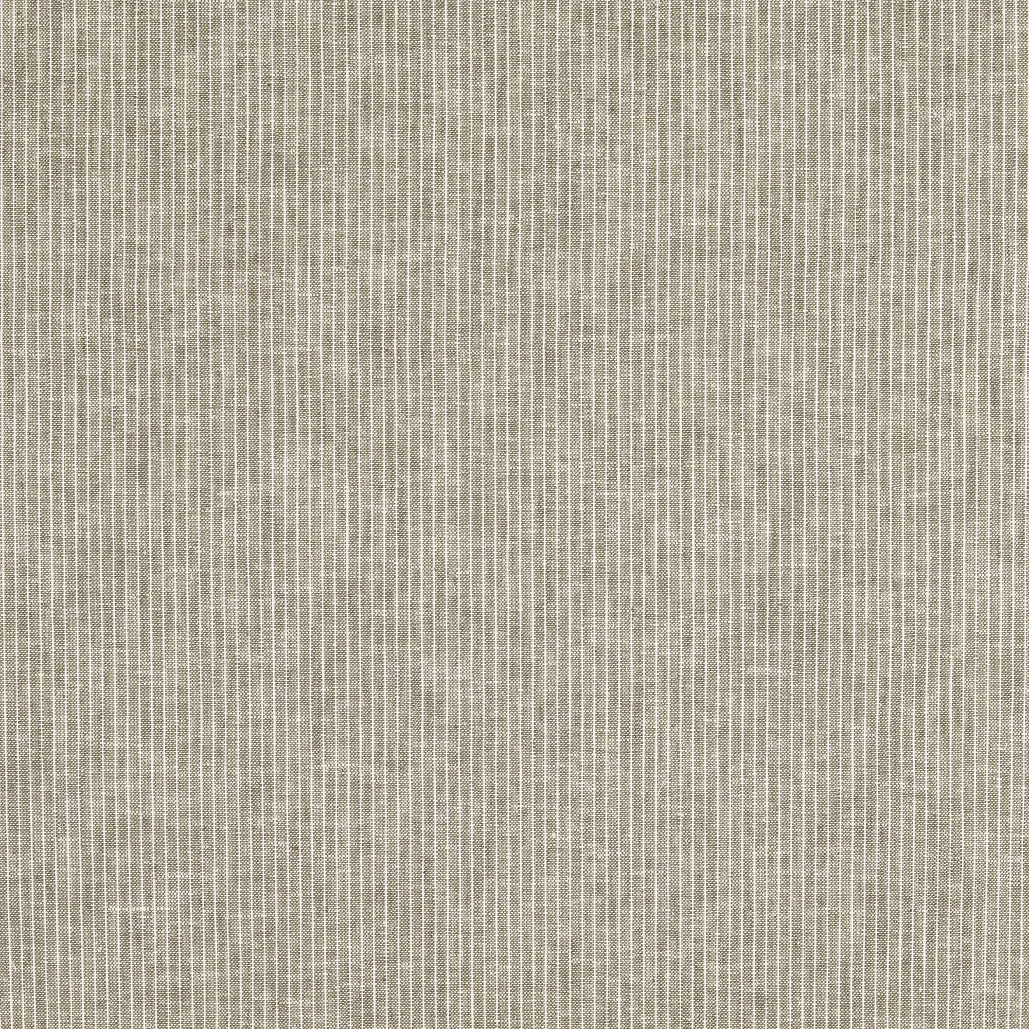 REMNANT 0.46 Metre - Fine Stripe Light Grey Linen Cotton Fabric