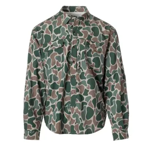 Roost Long Sleeve Button Down- Backwoods Camo