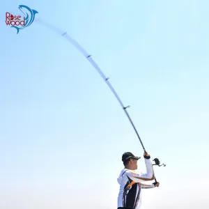 RoseWood 3.6m 3.9m 4.2m 4.5m Surf Carbon Fishing Rod Long Distance Intervene Throw Anchor Telescopic Fishing Rod Super Hard