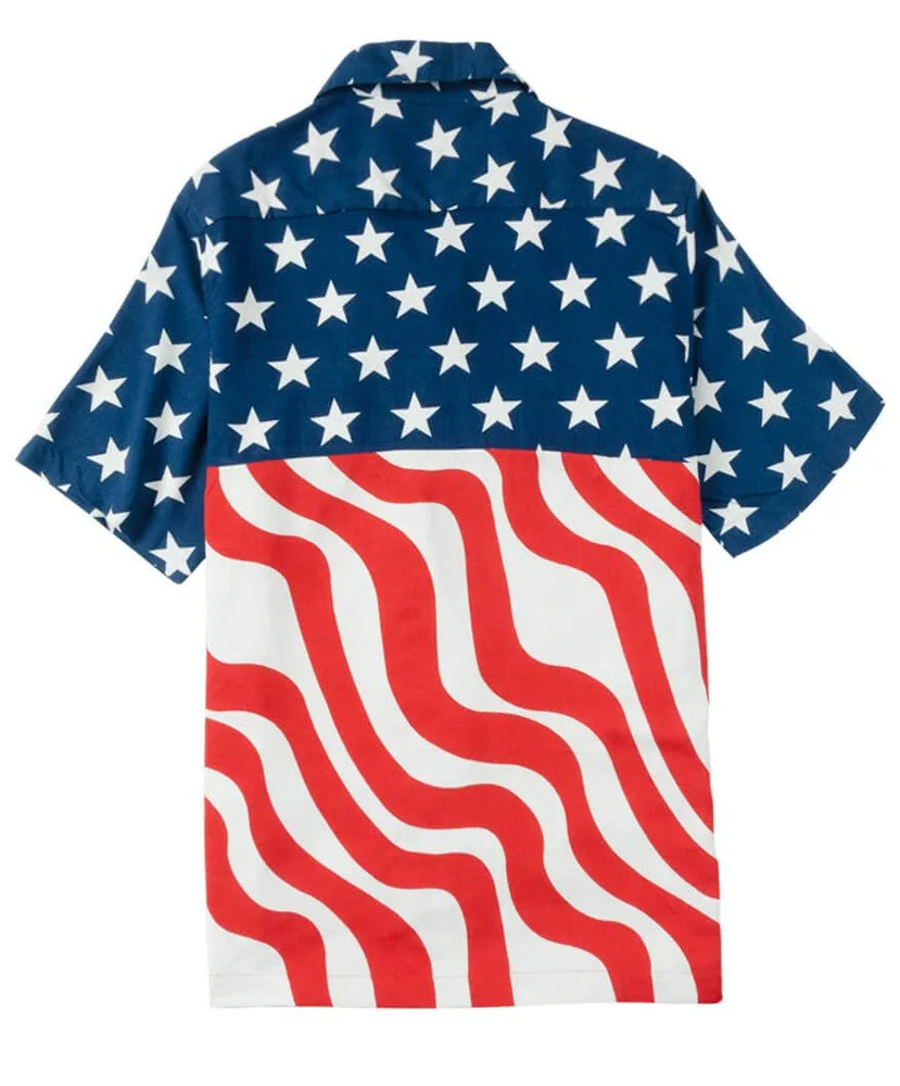 Rowdy Gentleman - Stars N Stripes Hawaiian Shirt