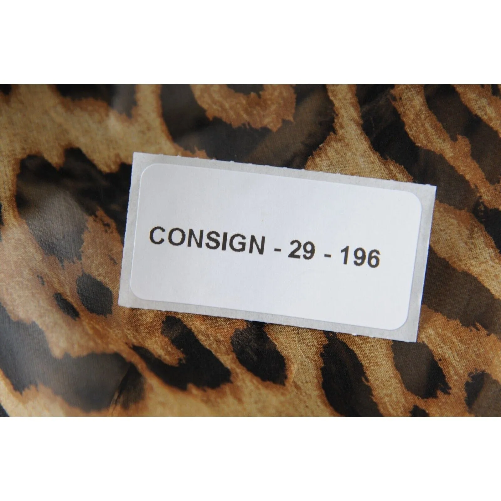 Silk Leopard Cheetah Print Tie Front Button Down Shirt