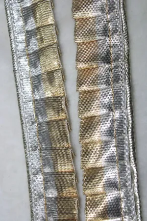 Silver & Golden Fancy Zari Trim