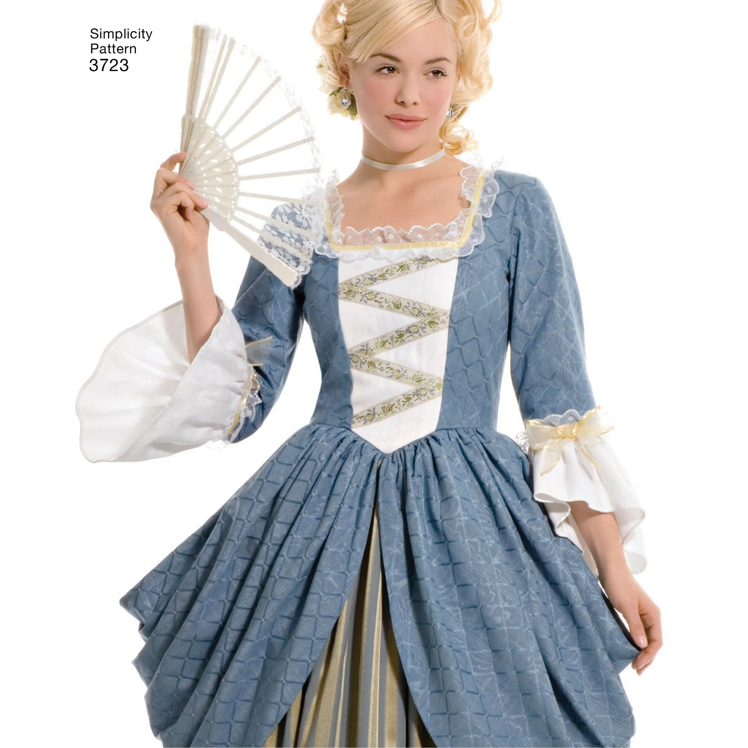 Simplicity 3723 18th/19th century long dresses pattern