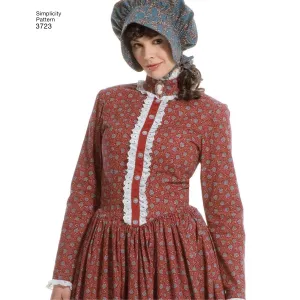 Simplicity 3723 18th/19th century long dresses pattern