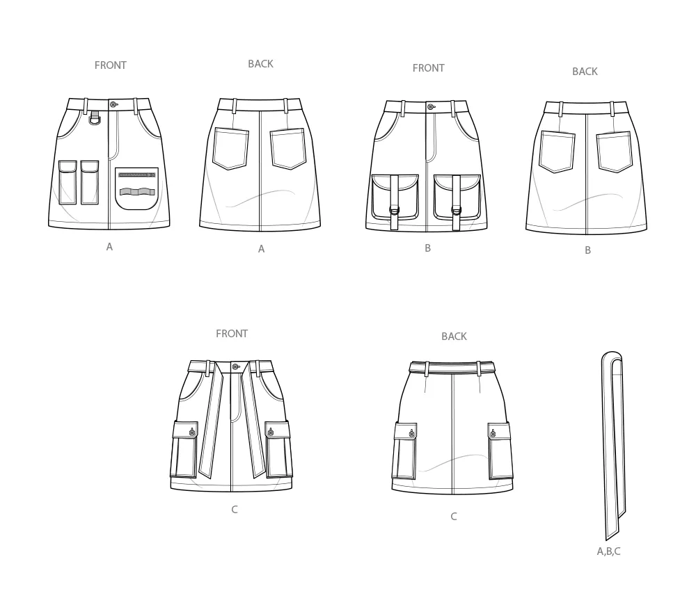 Simplicity Pattern 9924 Misses' Skirt/Pants