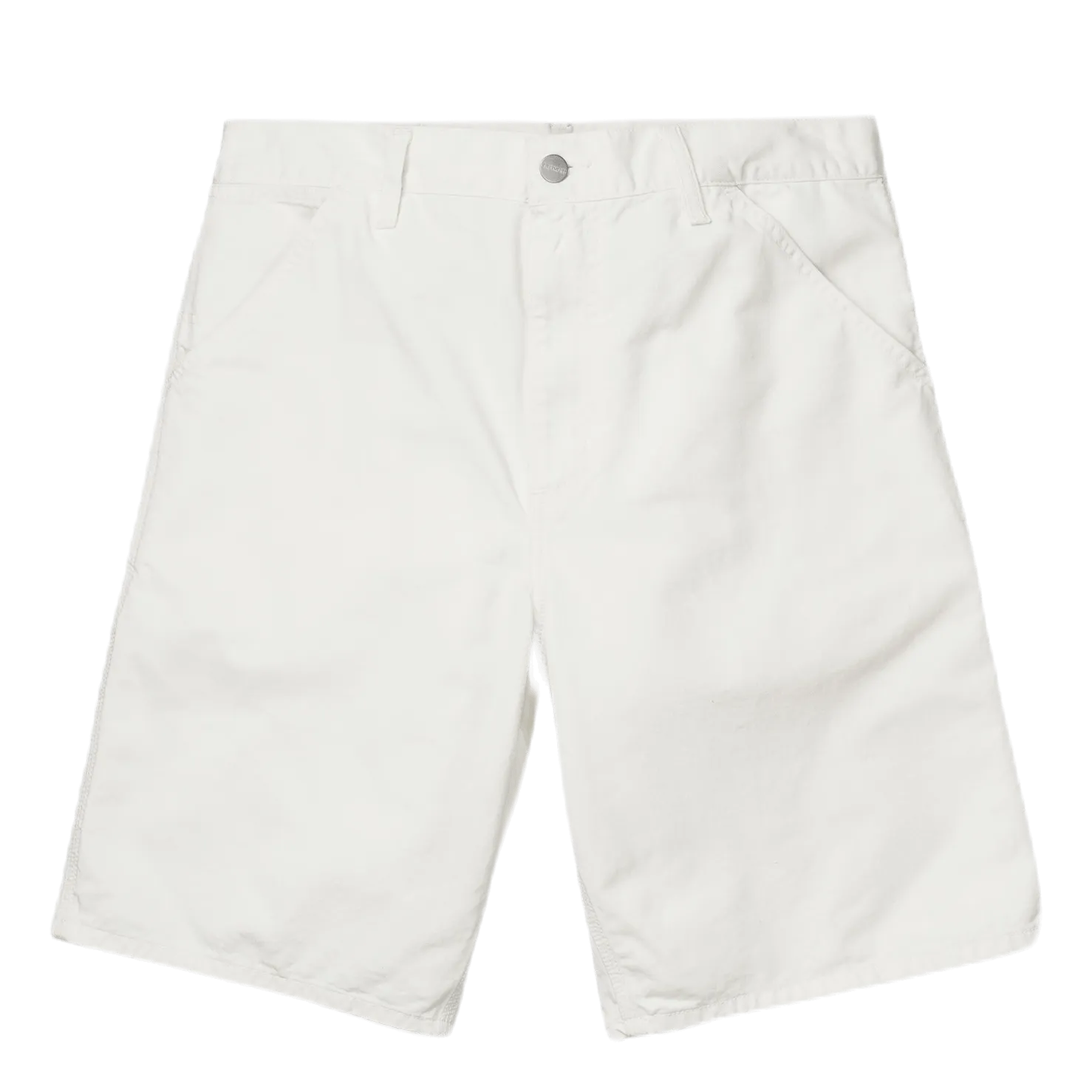 Single Knee Shorts White