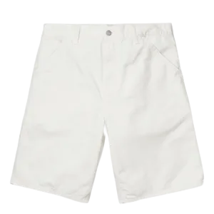 Single Knee Shorts White