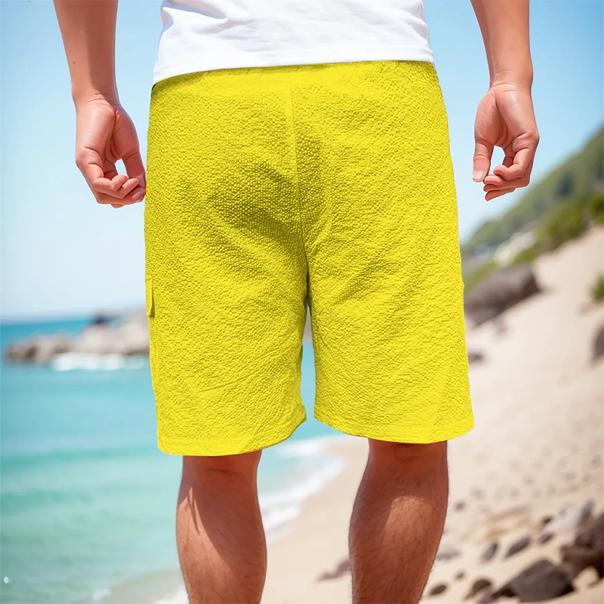 Sixty Eight 93 Logo Black Lemonade Men's Cargo Shorts