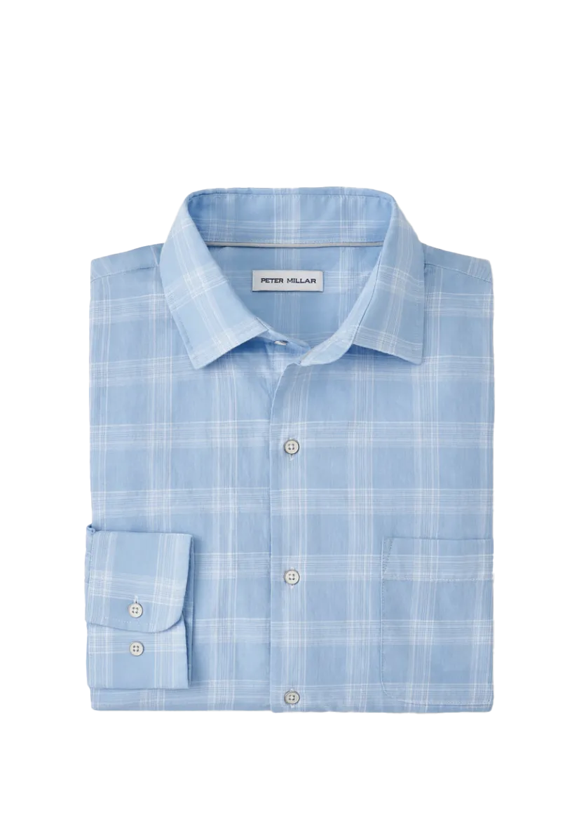 Solana Cotton Sport Shirt Cottage Blue