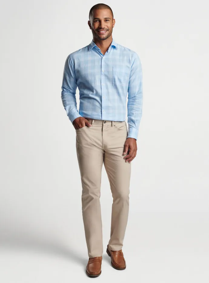 Solana Cotton Sport Shirt Cottage Blue