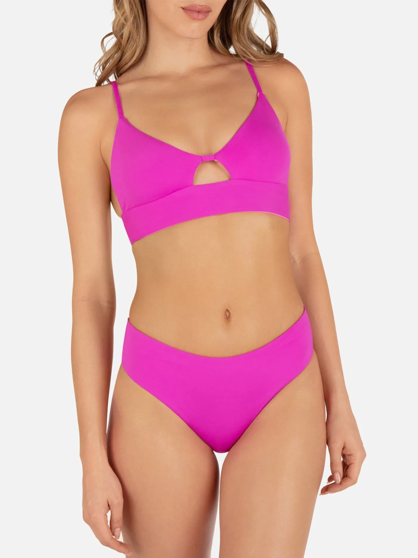 Solid Reversible Bralette Bikini Top