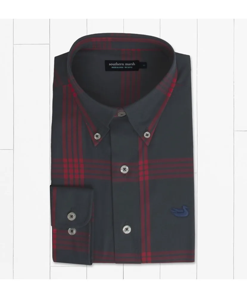 Southern marsh - Trussville Windowpane Dress Shirt