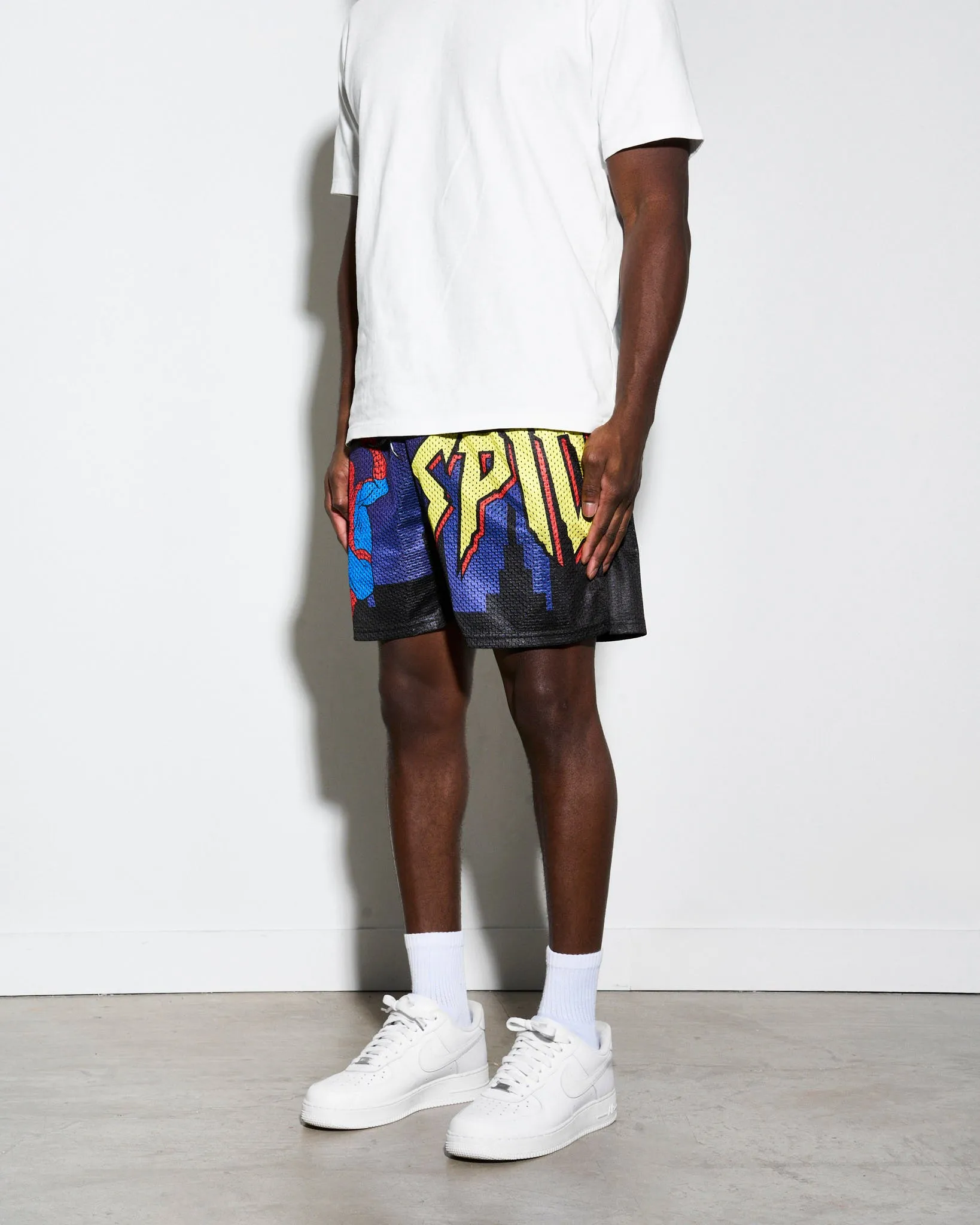 Spider-Man Big Logo Retro Shorts