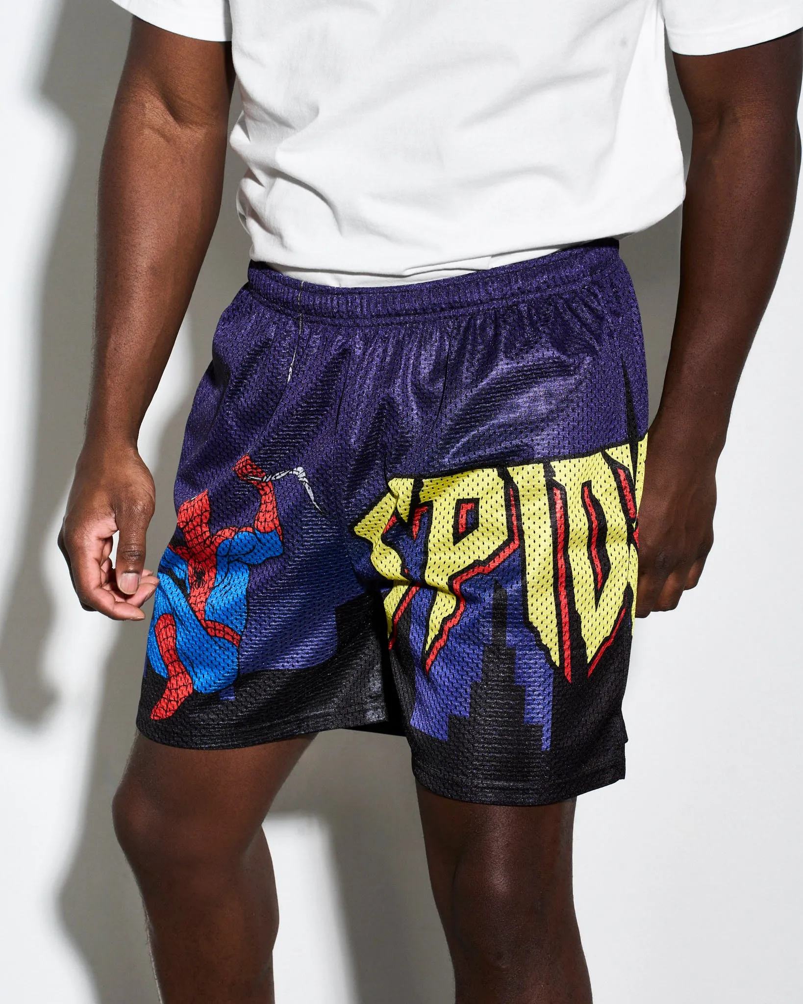 Spider-Man Big Logo Retro Shorts