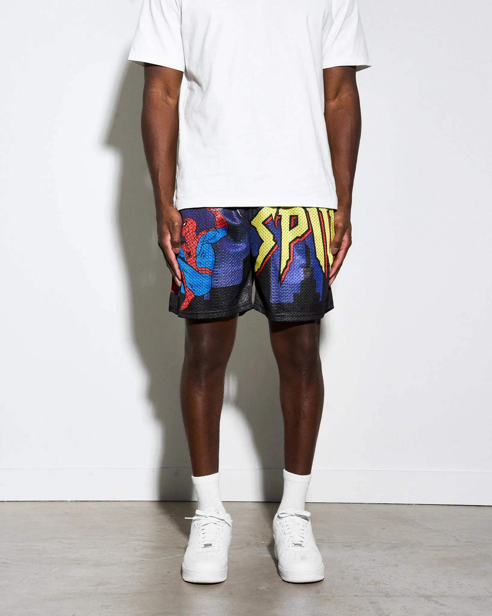 Spider-Man Big Logo Retro Shorts