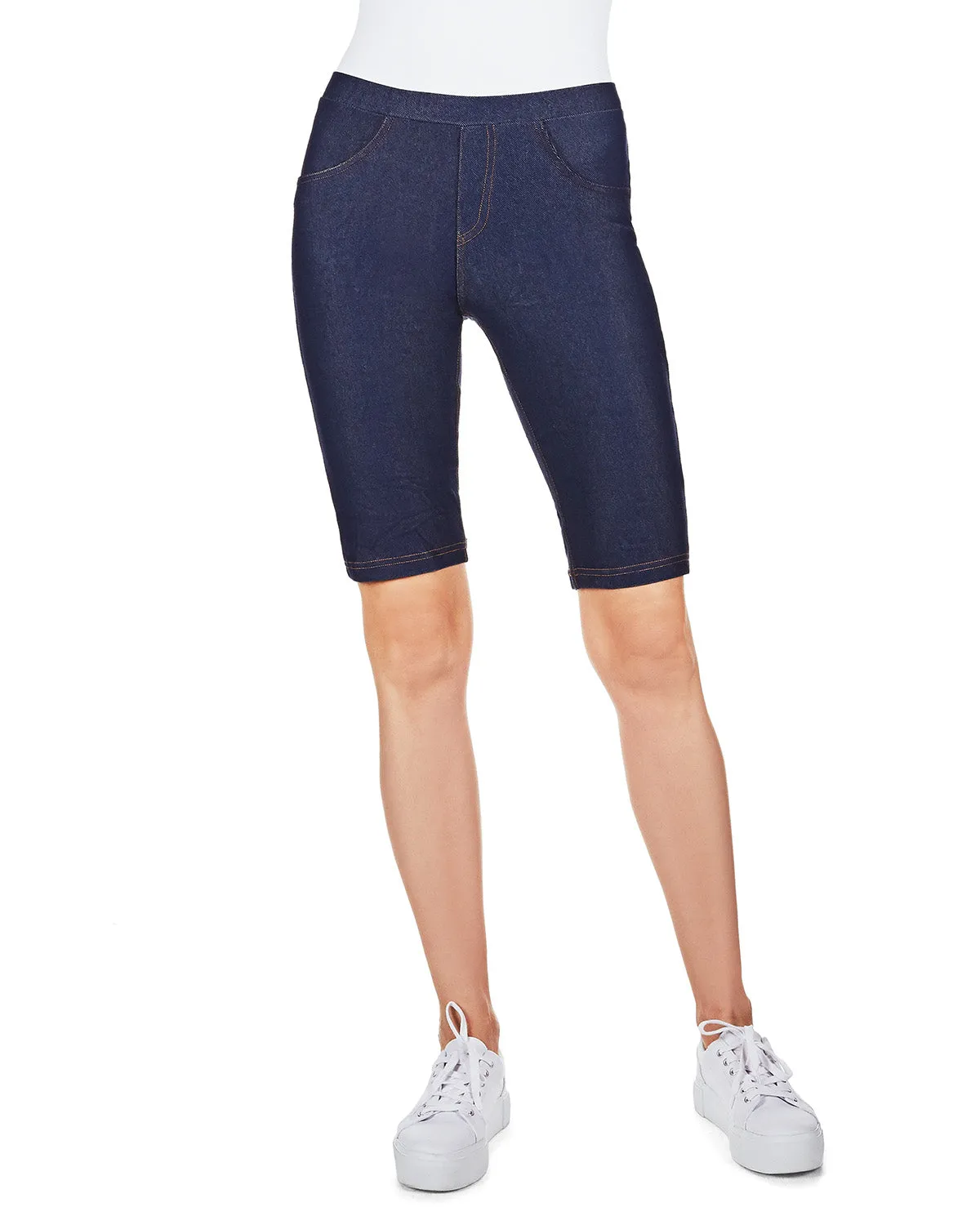 Tepki Denim-Look Bicycle Shorts