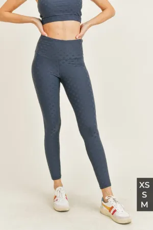 Textured Polka Dot Leggings