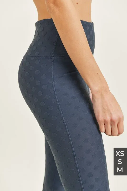 Textured Polka Dot Leggings