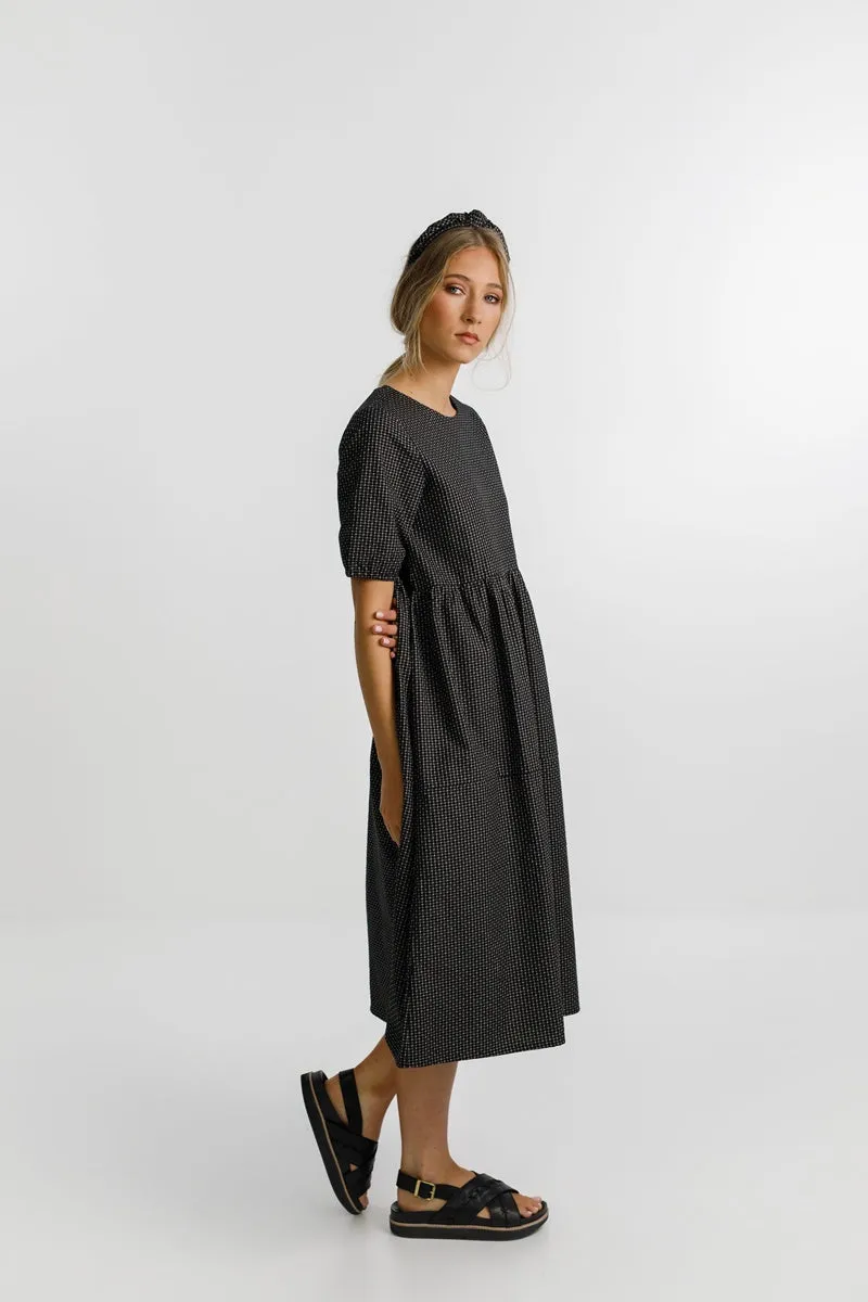 Thing Thing - Leah Dress - Black Grid