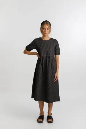 Thing Thing - Leah Dress - Black Grid