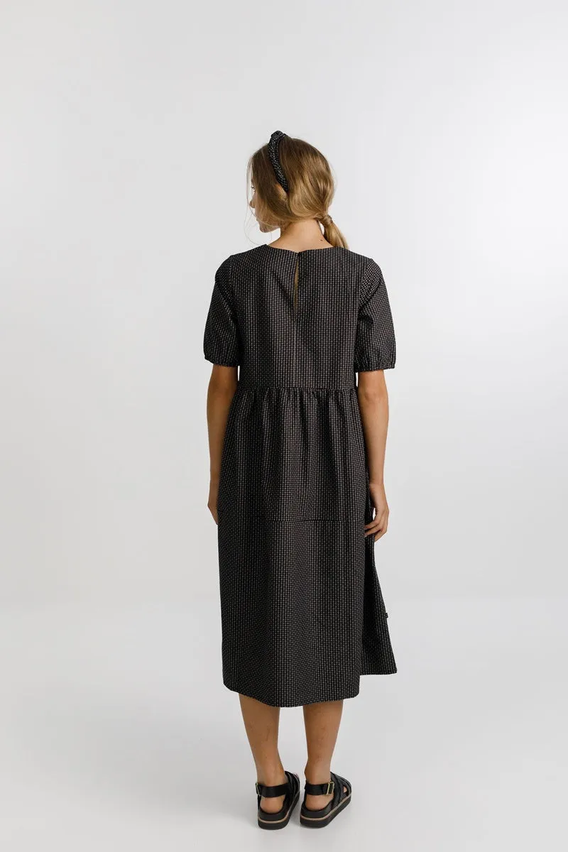 Thing Thing - Leah Dress - Black Grid