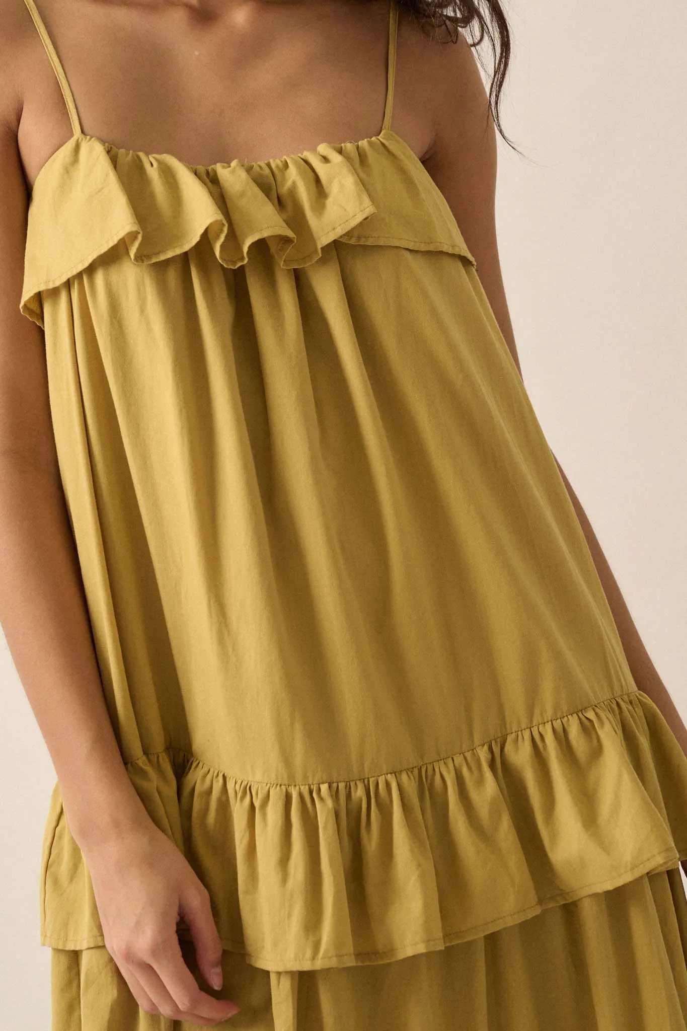 Through the Valley Tiered Ruffle Maxi Dress