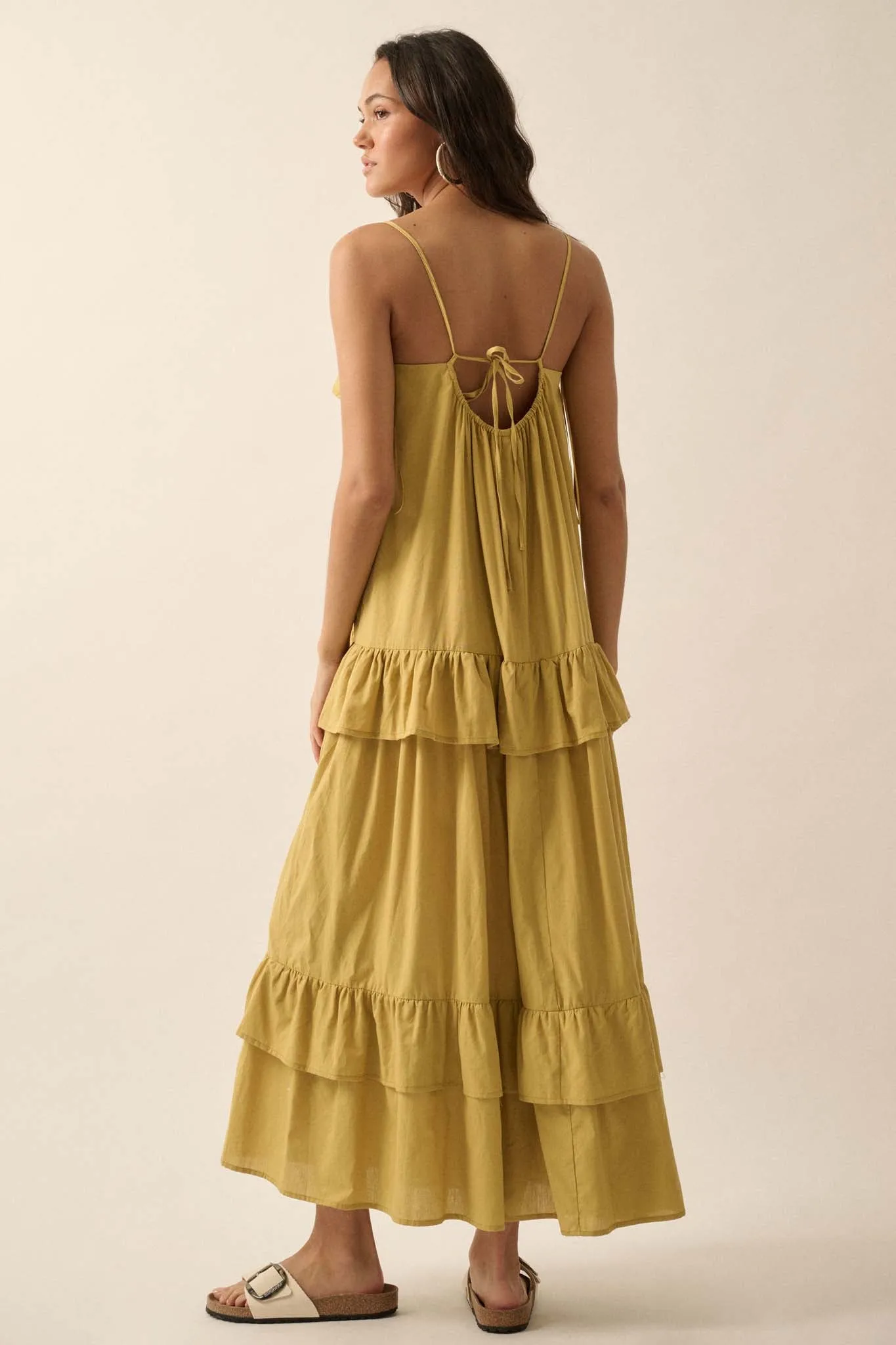 Through the Valley Tiered Ruffle Maxi Dress