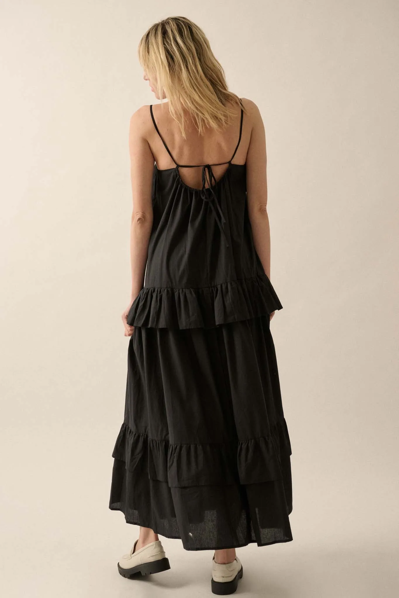 Through the Valley Tiered Ruffle Maxi Dress
