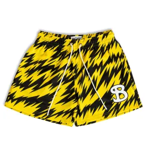 THUNDERBOLT SHORTS - YELLOW SHOCK