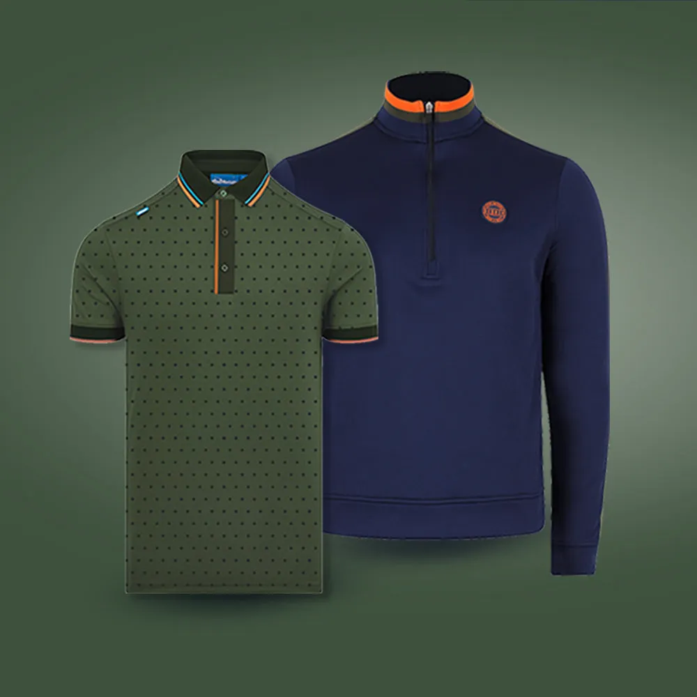 Tri Colour Navy   Polka Dot Polo Khaki Bundle