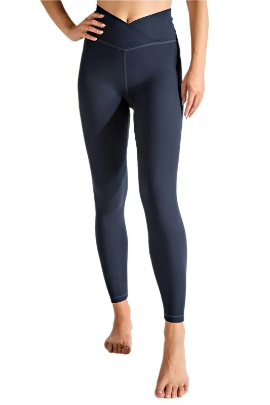 V Waist Full Length Leggings