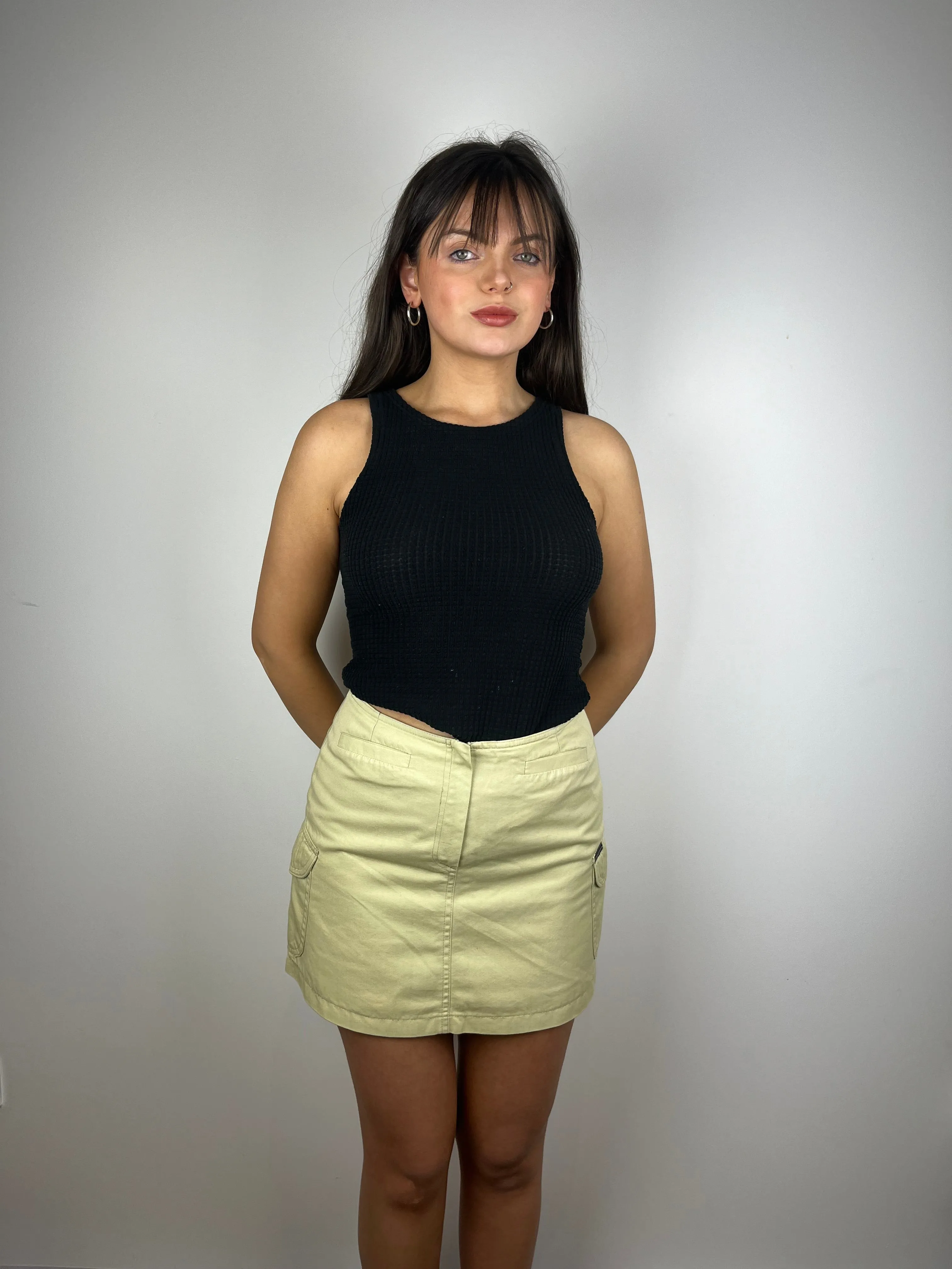 Vintage Y2K Cargo Mini Skirt