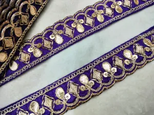 Voilet Embellished Trim