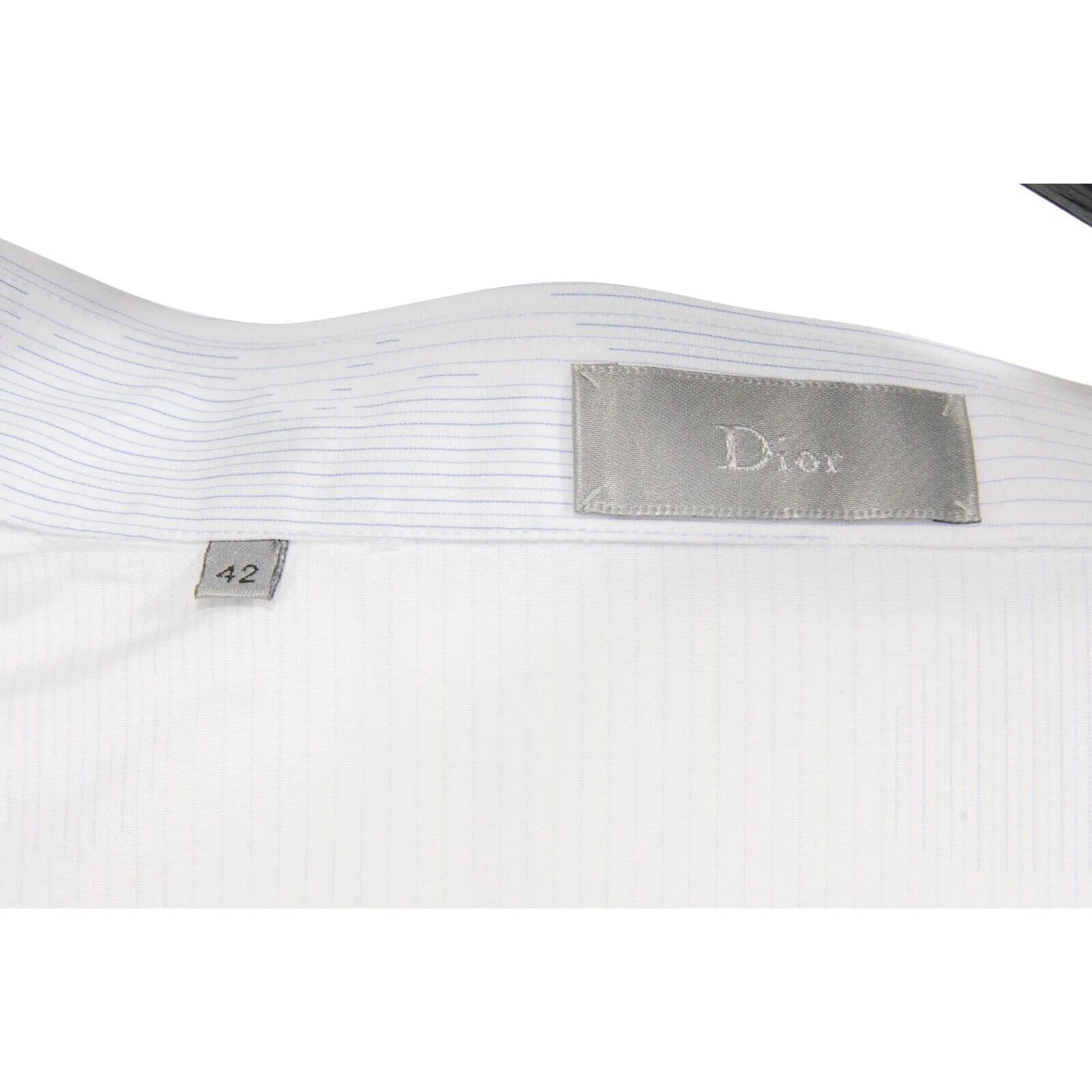 White Striped Green Camo Short Sleeves Button Down Shirt