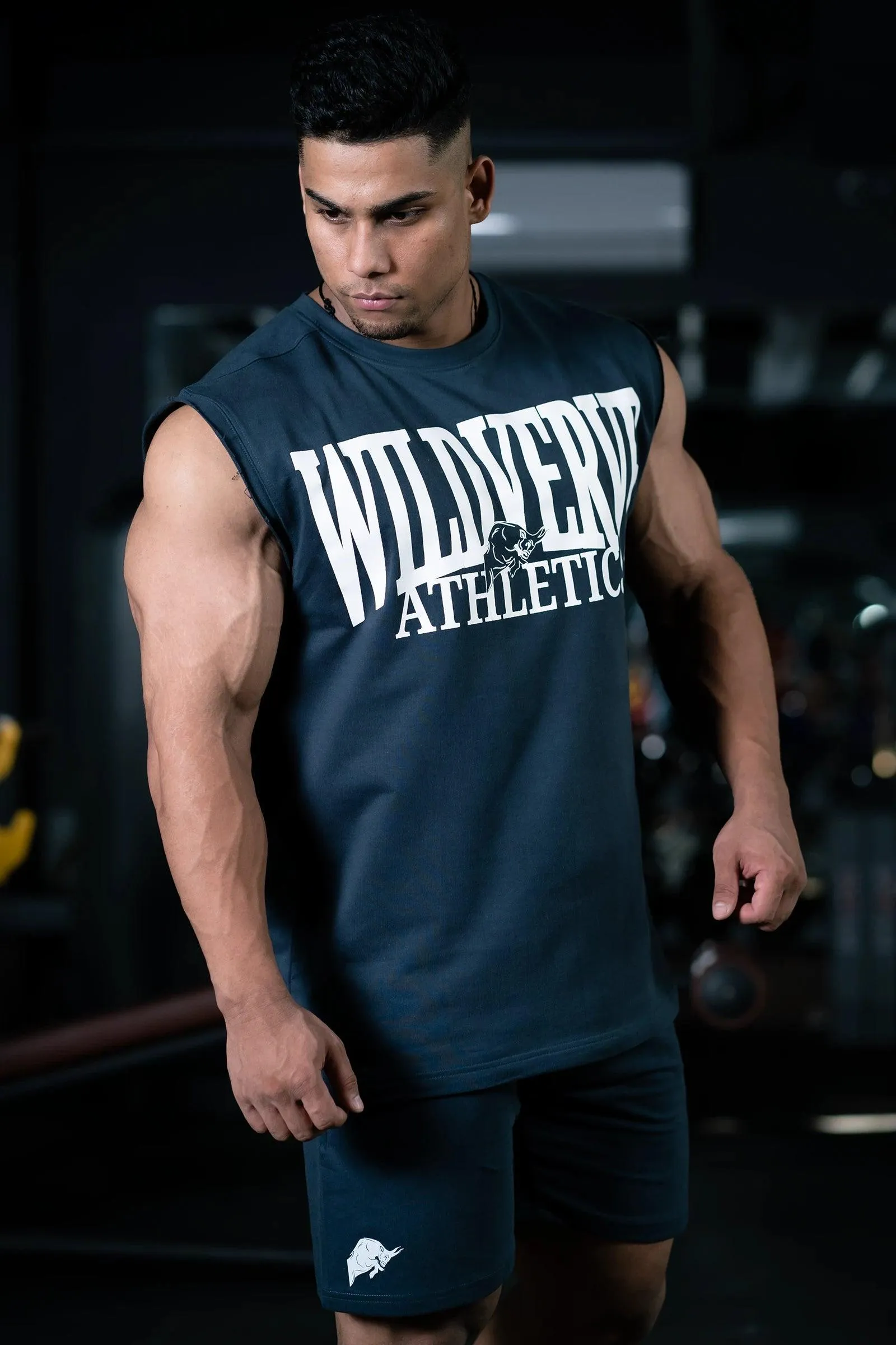 WILD VERVE VINTAGE MUSCLE TANK (REGAL BLUE METALLIC)