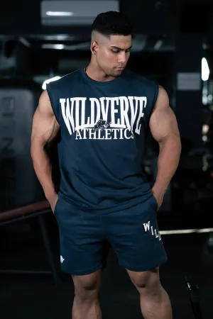 WILD VERVE VINTAGE MUSCLE TANK (REGAL BLUE METALLIC)