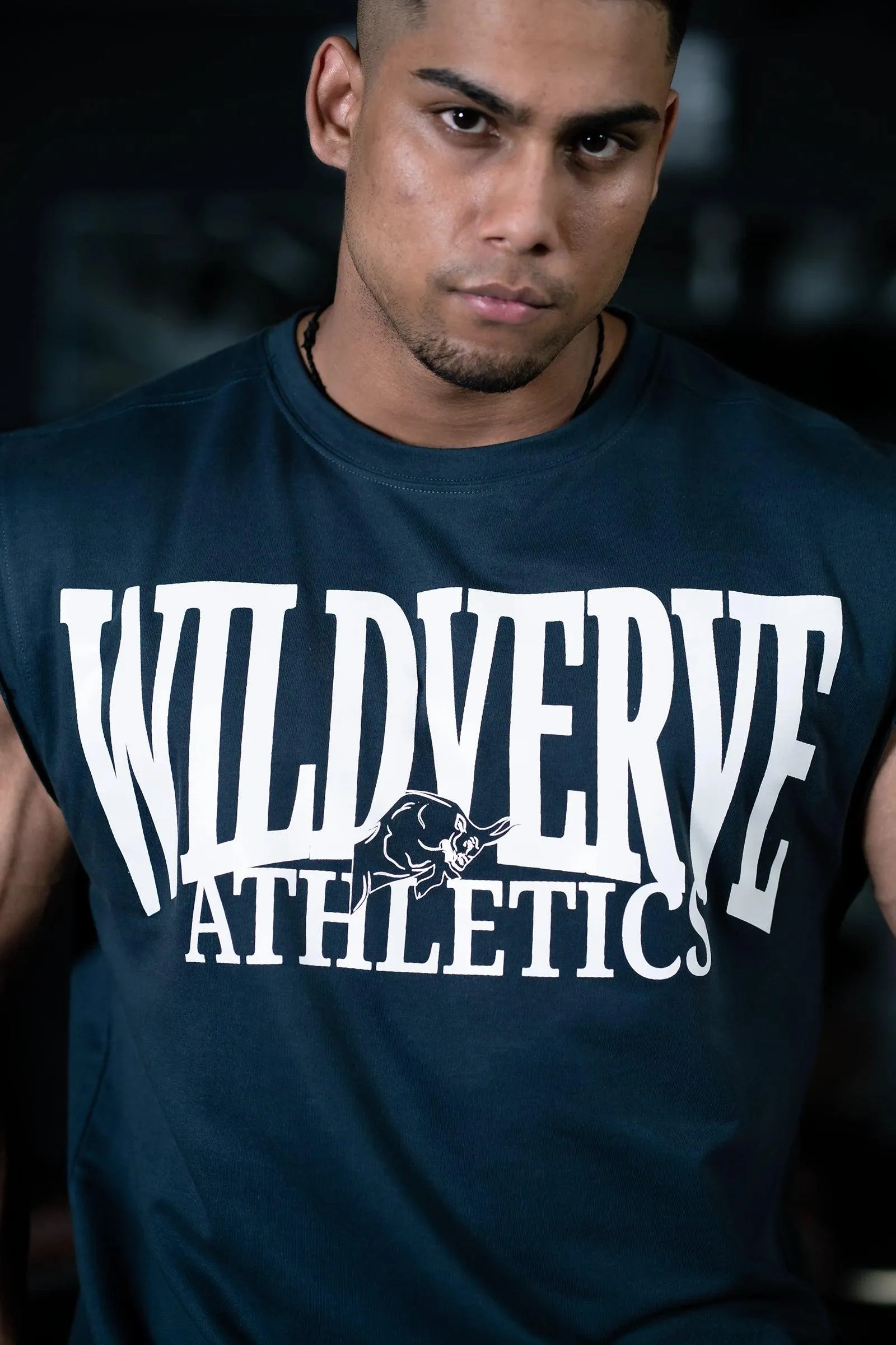 WILD VERVE VINTAGE MUSCLE TANK (REGAL BLUE METALLIC)