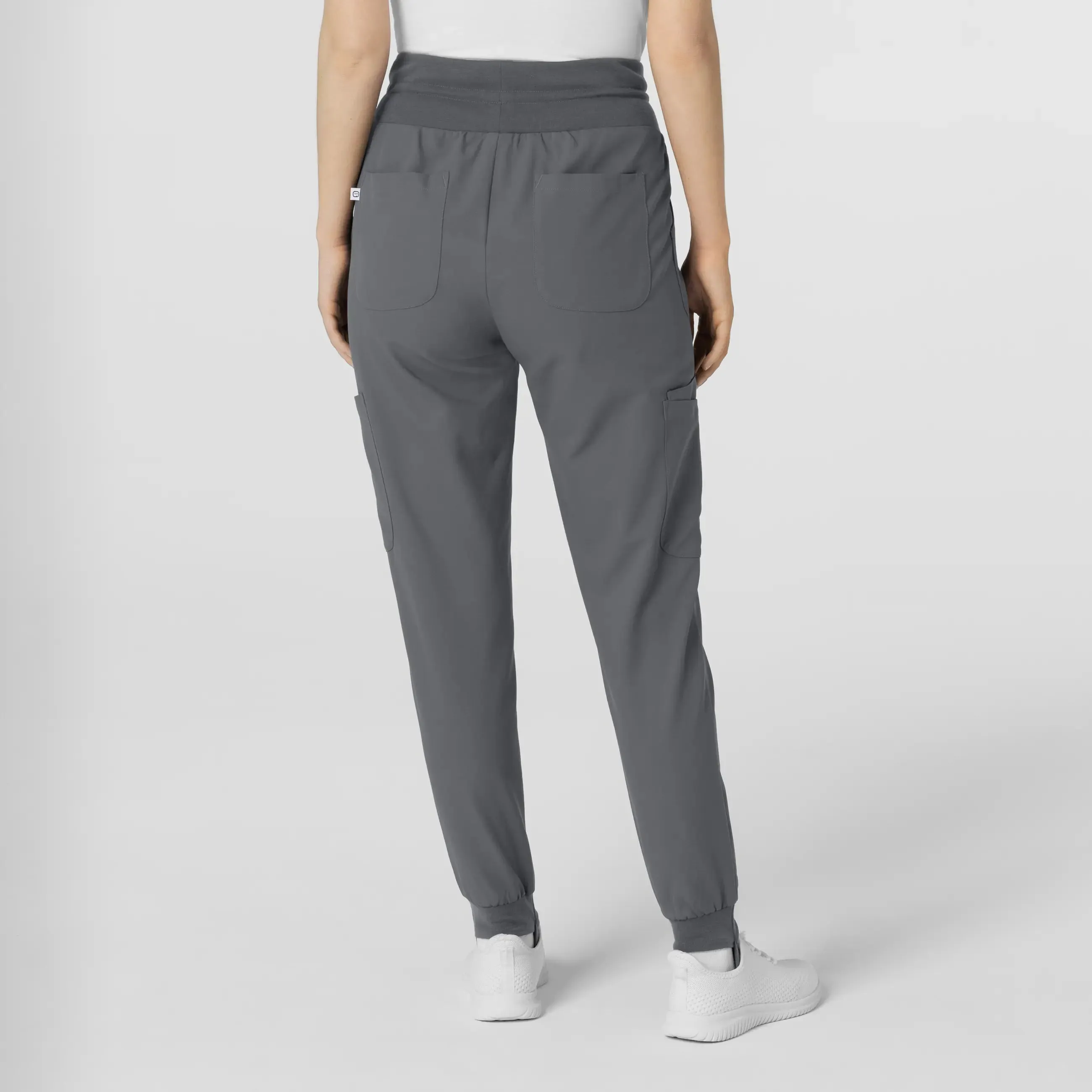 Wink Women's Convertible Stirrup Jogger Scrub Pant - Pewter