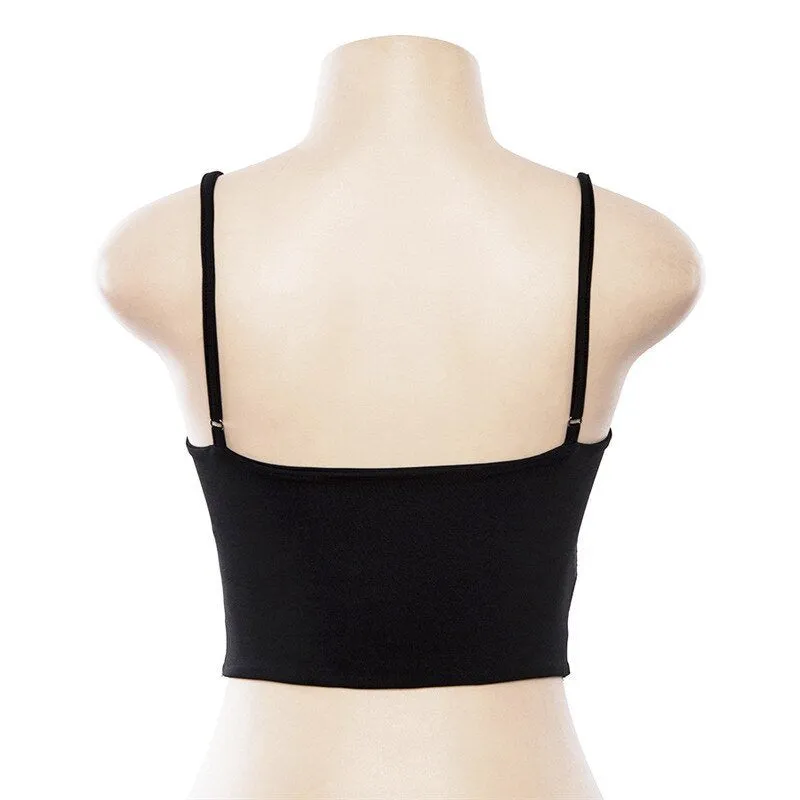Women's Solid Slim Bralette Top