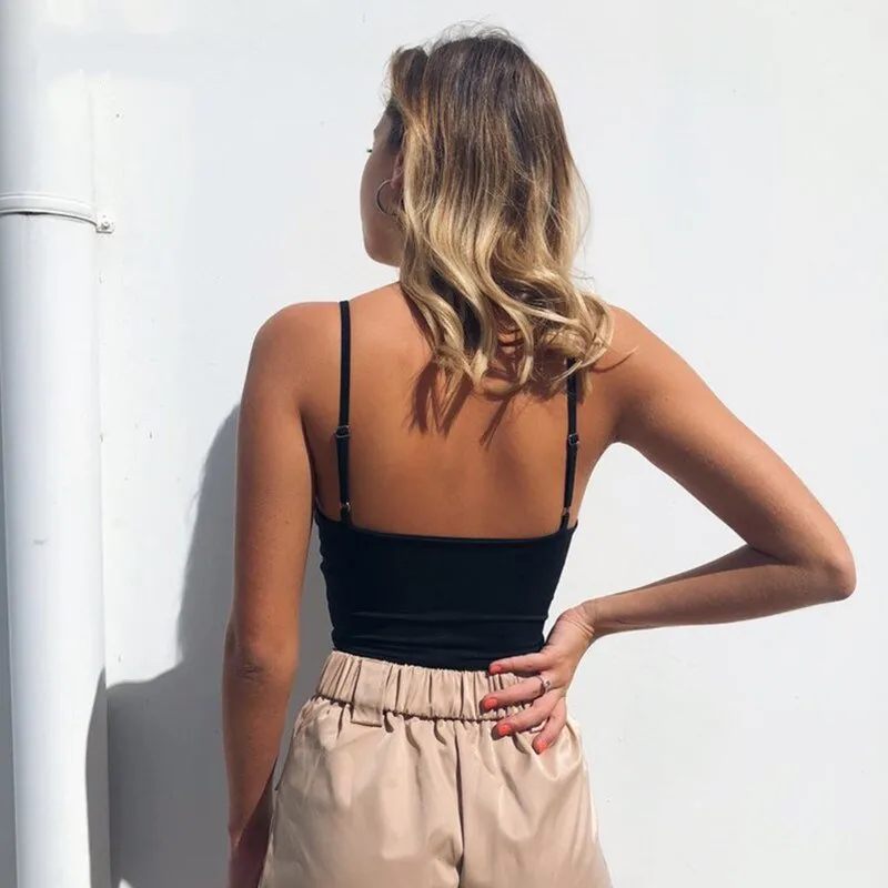 Women's Solid Slim Bralette Top