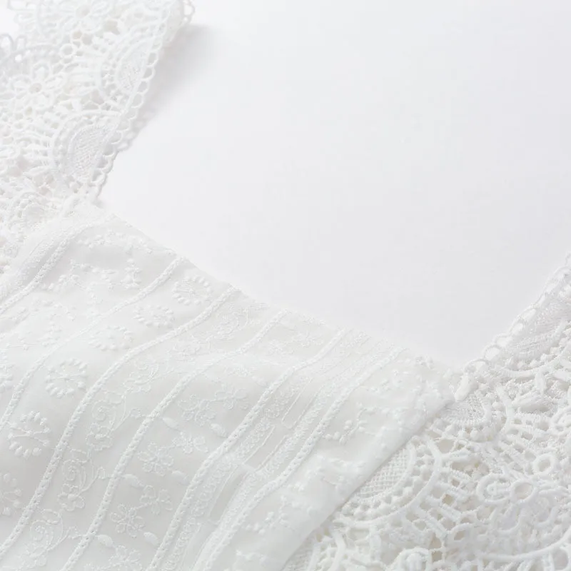Women's Summer Lace Sleeveless Sheath Short Dress