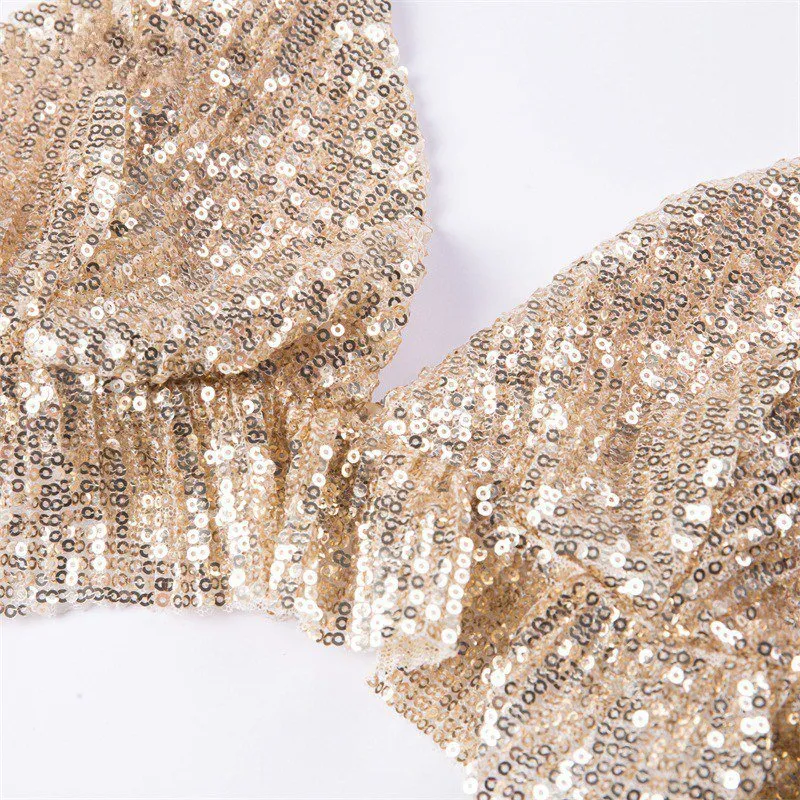 Women's Summer Sequin Bralette Top