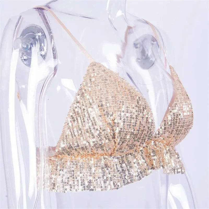 Women's Summer Sequin Bralette Top