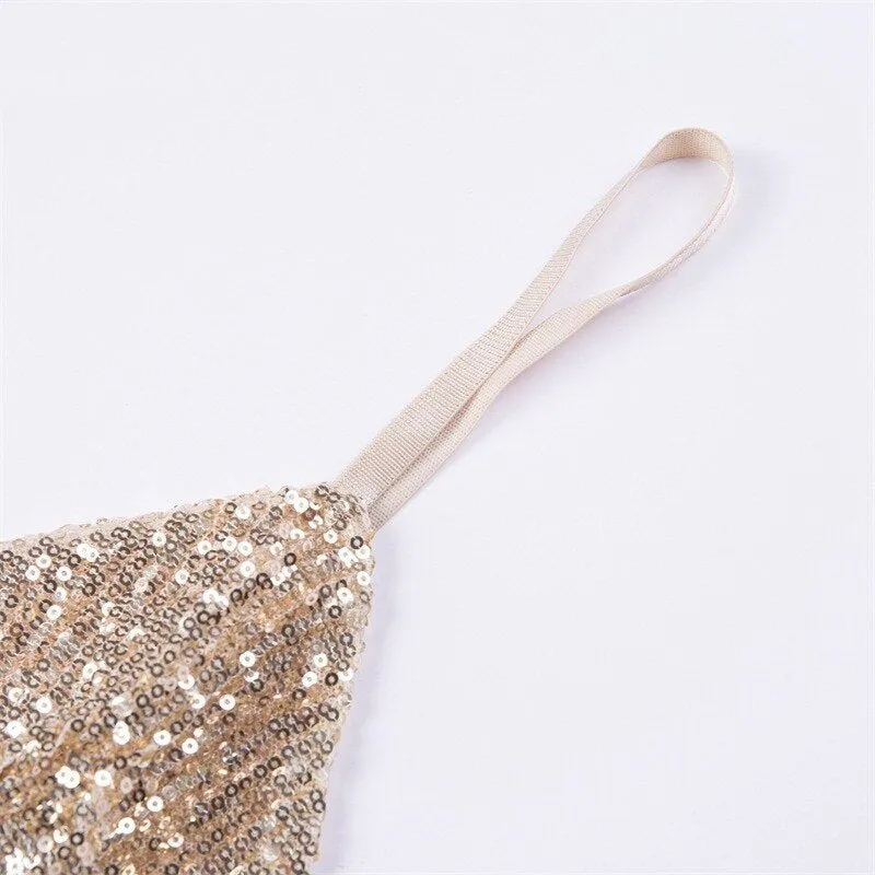 Women's Summer Sequin Bralette Top