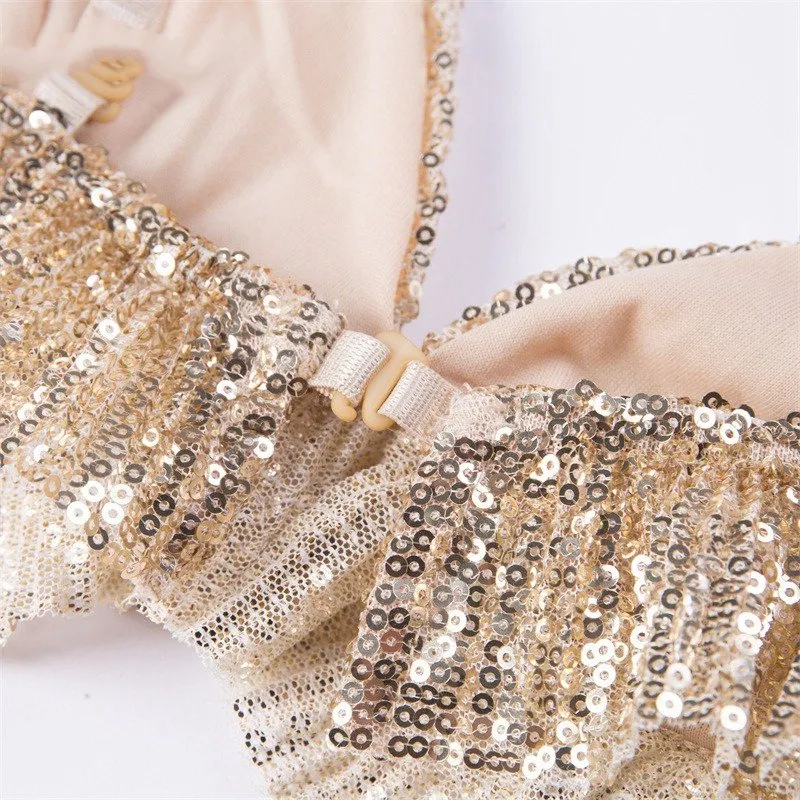 Women's Summer Sequin Bralette Top