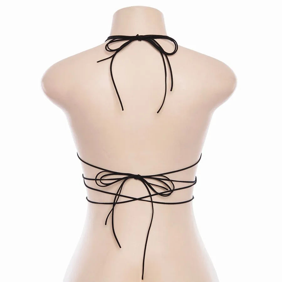 Women's Summer Sleeveless Bralette Top With Star Shape