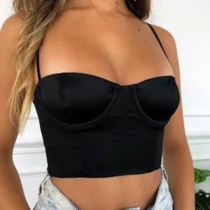 Women's Summer Sleeveless Slim Crop Bralette Top