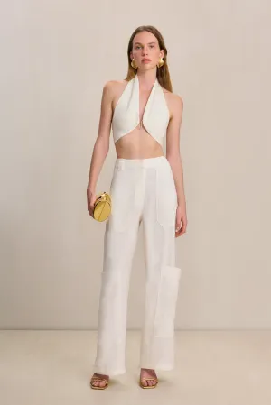 WYNN PANT - OFF WHITE LINEN